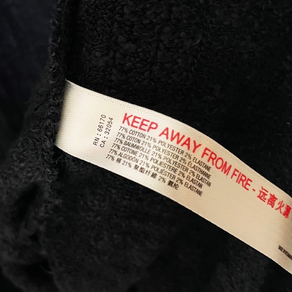 Free People Beach Textured Blazer Black - Picture 7 of 8